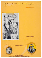 “ROY ROGERS RIDERS CLUB CHARTER” EXTENSIVE MOVIE EXHIBITOR PROMO KIT.