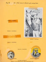 “ROY ROGERS RIDERS CLUB CHARTER” EXTENSIVE MOVIE EXHIBITOR PROMO KIT.