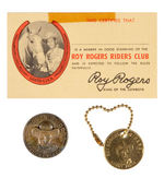 “ROY ROGERS RIDERS CLUB CHARTER” EXTENSIVE MOVIE EXHIBITOR PROMO KIT.