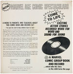 "GOLDEN RECORD MARVEL AGE COMIC SPECTACULARS - THE AVENGERS" COMIC BOOK & RECORD SET.