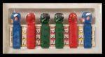 MARVEL SUPERHEROES PEZ DISPENSER SALESMAN SAMPLE DISPLAY.