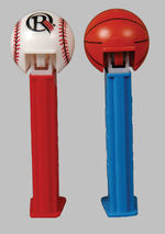 SPORT TEAMS TEST PEZ DISPENSERS.