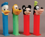 DISNEY CHARACTER HEAD SCULPTS FOR PEZ DISPENSERS.