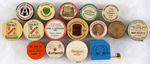 16 FOOD AND/OR MEDICAL PRODUCT ADVERTISING TAPE MEASURES.