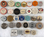 COLLECTION OF 31 MOSTLY INDUSTRIAL PRODUCT TAPE MEASURES.