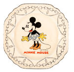 "MINNIE MOUSE" SALEM CHINA HIGH END DIVISION PLATE.