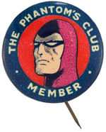 "THE PHANTOM'S CLUB MEMBER" BEAUTIFUL AUSTRALIAN CLUB BUTTON.