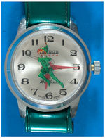 “ANIMATED CARTOON CHARACTER WATCHES” DISPLAY INCLUDING ARCHIE, WOODY WOODPECKER, PETER PAN.