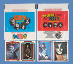 "KISS" GUM CARD SETS WITH WRAPPERS.