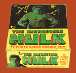 "THE INCREDIBLE HULK" FULL GUM CARD DISPLAY BOX.