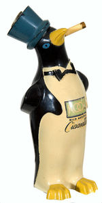 "KOOL MILD MENTHOL CIGARETTES" WILLIE PENGUIN FIGURAL STORE COUNTER CIGARETTE LIGHTER.