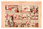 "SUPERMAN" 1939-1943 LOT OF 21 SUNDAY PAGE COMIC STRIPS.