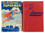 “THE ADVENTURES OF SUPERMAN” 1942 HARD COVER BOOK WITH DUST JACKET.