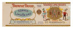 "BROWNIE BRAND SOAKED LIMA BEANS" LABEL.