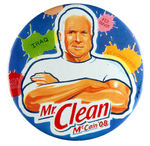 CAMPBELL LIMITED EDITION 4" BUTTON "MR. CLEAN McCAIN '08."