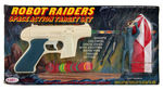 "ROBOT RAIDERS SPACE ACTION TARGET SET" WITH PARACHUTING BATMAN FIGURE.