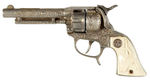 HUBLEY “TEXAN” CAP PISTOL WITH UNUSUAL DIE-CAST CYLINDER.