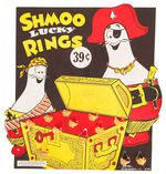 "SHMOO LUCKY RINGS" BOXED DIE-CUT STORE DISPLAY.