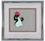 THE THREE CABALLEROS - PABLO THE COLD-BLOODED PENGUIN FRAMED PRODUCTION ANIMATION CEL.