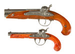 HUBLEY FLINTLOCK/FLINTLOCK JR. CAP GUN PAIR.