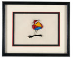 IT'S TOUGH TO BE A BIRD FRAMED PRODUCTION CEL PAIR.