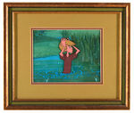 THE SWORD IN THE STONE - WART FRAMED PRODUCTION ANIMATION CEL.