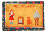 "LITTLE ORPHAN ANNIE" BOXED BISQUE SET WITH RADIO.