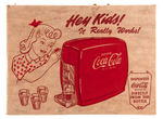 "HEY KIDS! IT REALLY WORKS! COCA-COLA" 1950s DISPENSER WITH BOX.