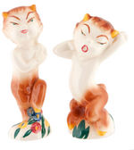 FANTASIA SATYR VERNON KILNS FIGURINE PAIR.