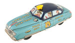 "DICK TRACY ELECTRIC FLASHING LIGHT POLICE SQUAD CAR" IN BOX.
