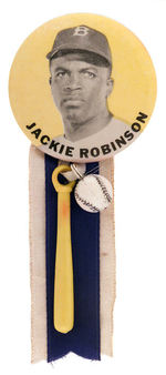 "JACKIE ROBINSON" C. 1950 STADIUM BUTTON.