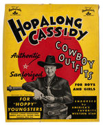 "HOPALONG CASSIDY COWBOY OUTFITS" BOXED VEST & CHAPS.