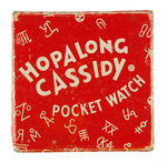 RARE HOPALONG CASSIDY POCKETWATCH BY U.S. TIME BOXED.