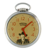 RARE HOPALONG CASSIDY POCKETWATCH BY U.S. TIME BOXED.