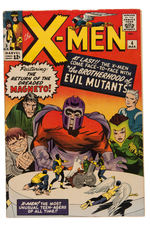 "X-MEN" #4 MARCH 1964 - FIRST APPEARANCE OF QUICKSILVER, SCARLET WITCH.