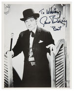 JOHN RUSSELL AS LAWMAN/GENE BARRY AS BAT MASTERSON SIGNED PHOTO PAIR.