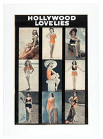 "HOLLYWOOD LOVELIES" EXHIBIT CARD VENDING MACHINE DISPLAY SHEET.