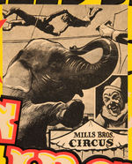 "MILLS BROS." CIRCUS WINDOW CARD PAIR.