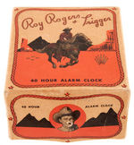 "ROY ROGERS & TRIGGER" BOXED ANIMATED ALARM CLOCK.