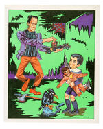 "THE MUNSTERS DELUXE RUB-ONS MAGIC PICTURE TRANSFERS" SET.