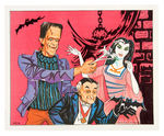 "THE MUNSTERS DELUXE RUB-ONS MAGIC PICTURE TRANSFERS" SET.