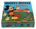 "MICKEY MOUSE EXPRESS" BOXED MARX WIND-UP TRAIN TOY.