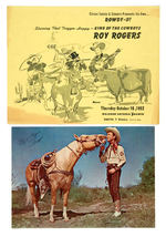 "ROY ROGERS/CIRCUS SAINTS & SINNERS' 1952 ROAST.