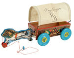 "ROY ROGERS COVERED WAGON" BY N.N. HILL BRASS CO. BOXED.