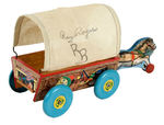 "ROY ROGERS COVERED WAGON" BY N.N. HILL BRASS CO. BOXED.