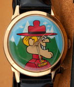 JAY WARD 1971 "DUDLEY DO-RIGHT" WATCH WITH 17 JEWELS.