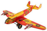 “MARX FLYING FORTRESS 2095” TIN LITHO WIND-UP PLANE WITH BOX.