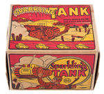 “MARX SPARKLING TANK” WITH BOX AND TURNOVER TANK WIND-UP PAIR.