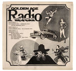 "GOLDEN AGE RADIO THREE RECORD SET."