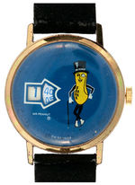 "MR. PEANUT" PREMIUM WATCH & CLOCK WITH SHIPPING CARTONS.